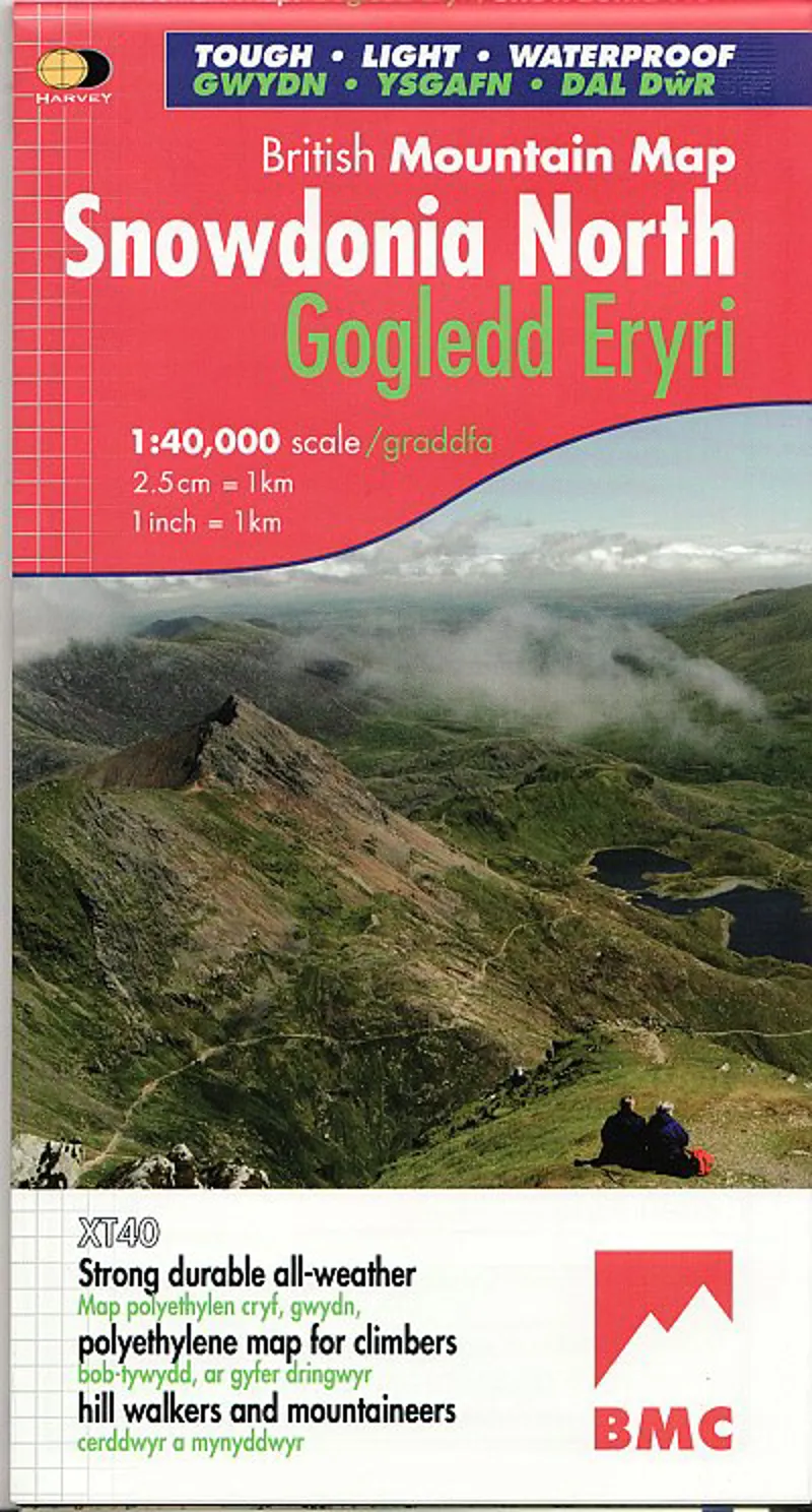 Harvey Maps - Snowdonia Mountain Map 1:40000 North